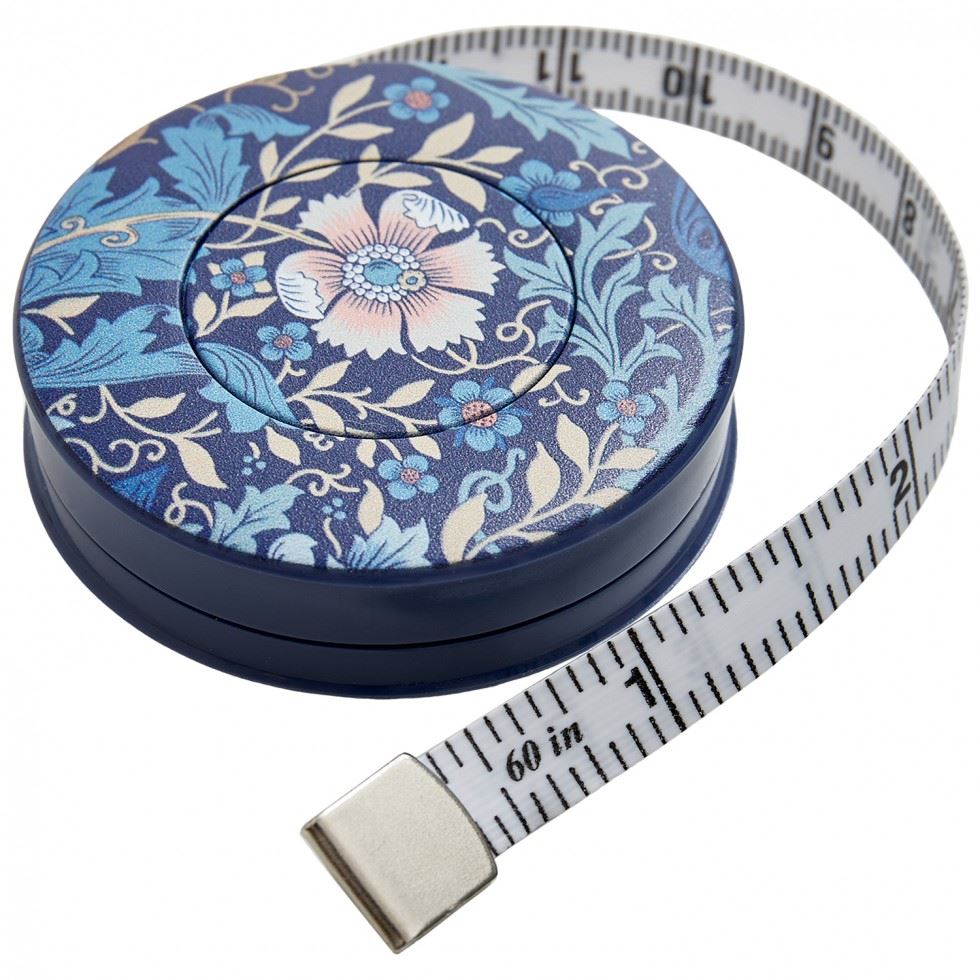 Hobby And Gift Woodblock Floral Retractable Tape Measure