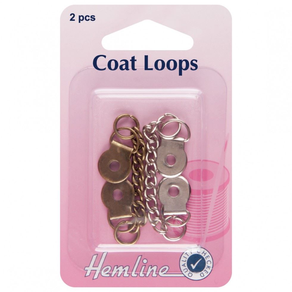 Hemline Silver & Bronze Metal Coat Chains
