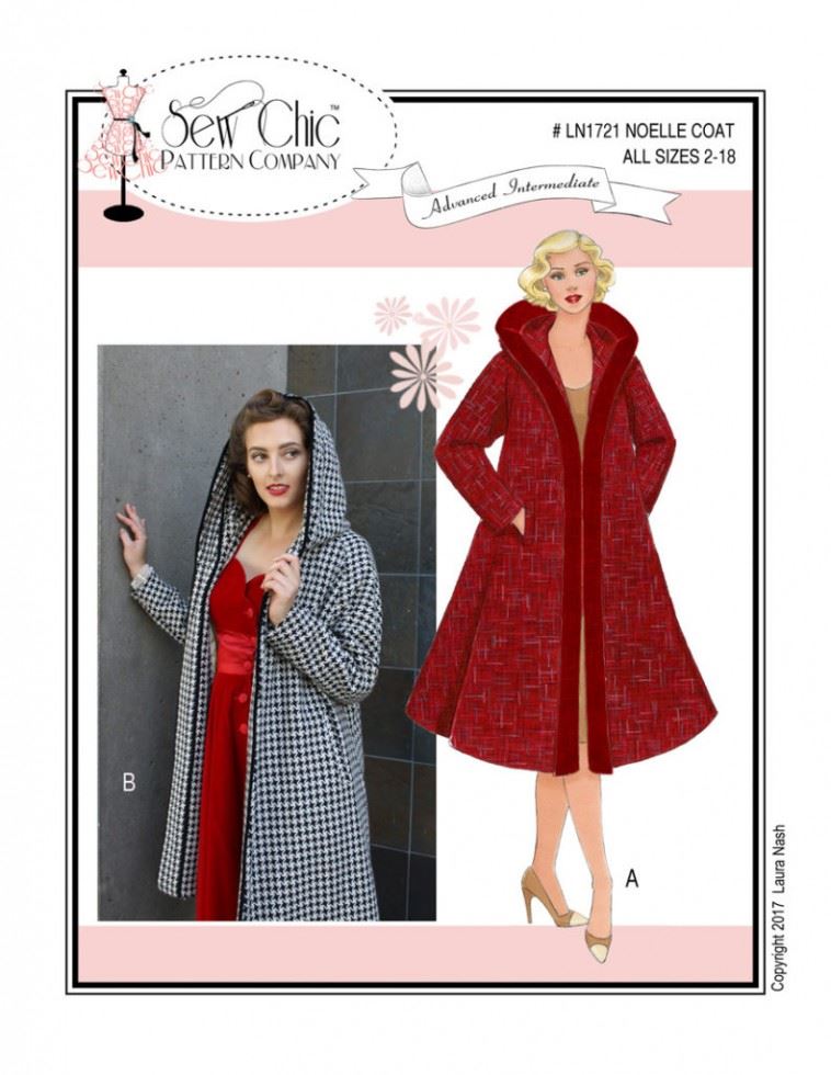 Sew Chic Paper Sewing Pattern Noelle Coat
 
