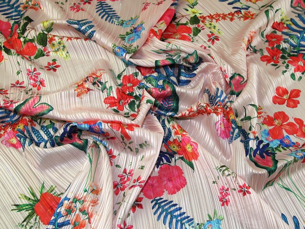 Pink Deadstock Polyester Satin Fabric