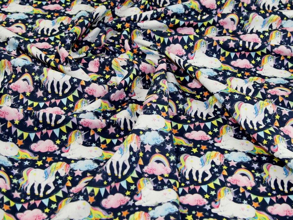 John Louden Navy 100% Cotton Fabric