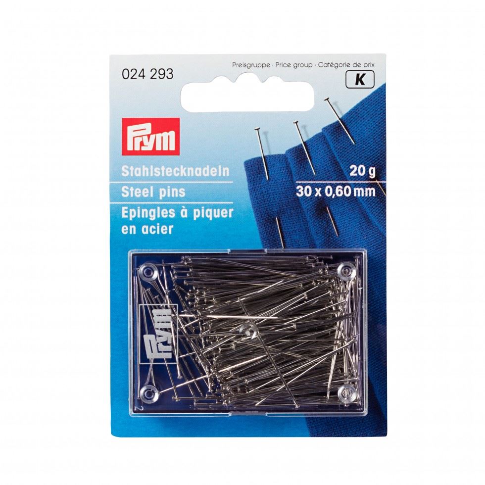 Prym Silver Hardened Tempered Steel Pins