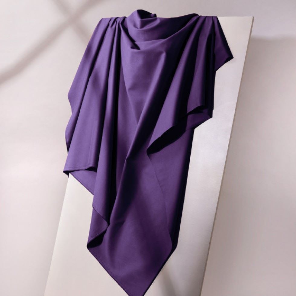 Atelier Brunette Light Cotton Gabardine Fabric Majestic Purple