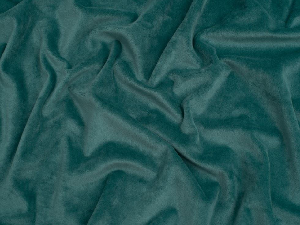 Minerva Core Range Super Soft Plush Fleece Fabric Teal