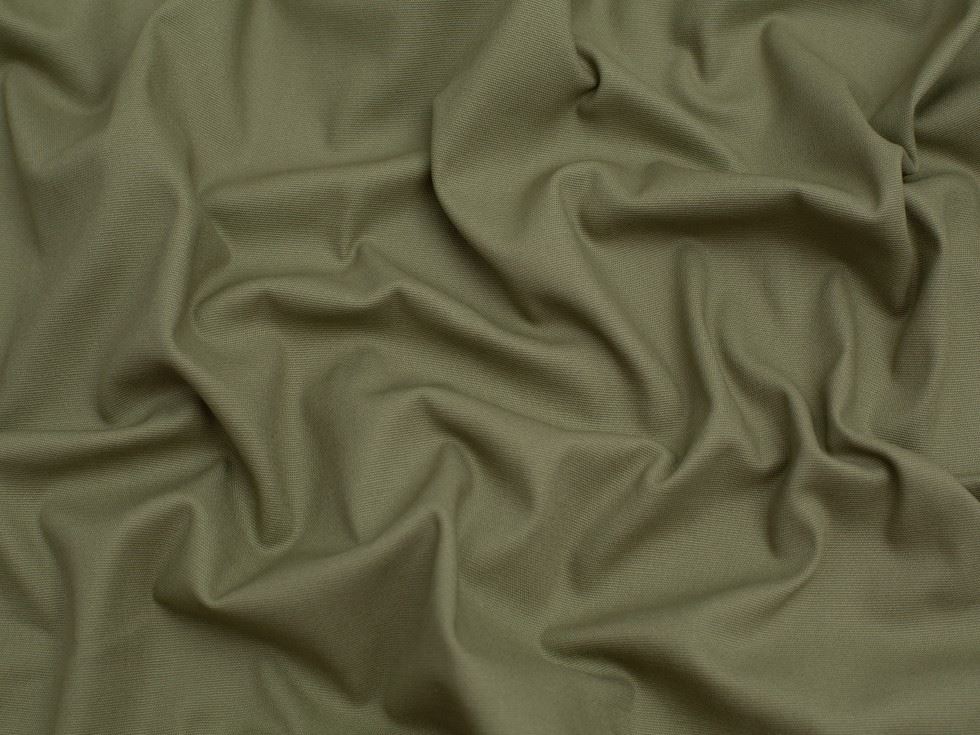Minerva Core Range Brushed Stretch Woven Cotton Twill Fabric Fern Green-image