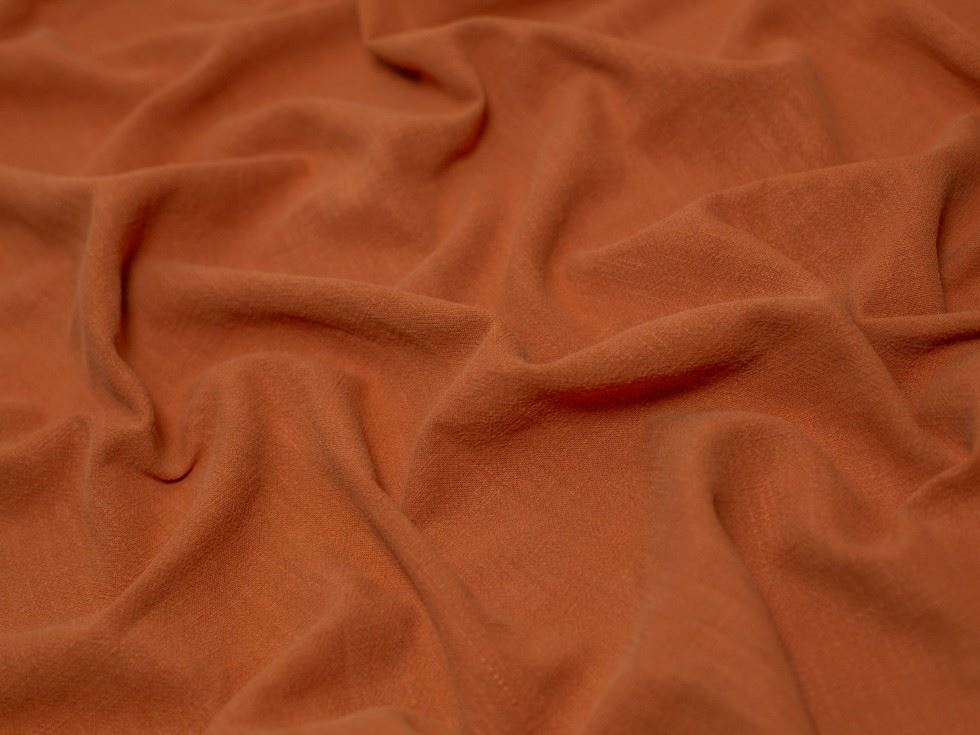 Minerva Soft Stonewashed Ramie Linen Weave Fabric Brown Ramie/Linen Minerva Core Range Nt-02155-055