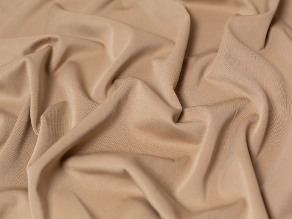 Minerva Core Range Beige Scuba Stretch Knit Fabric