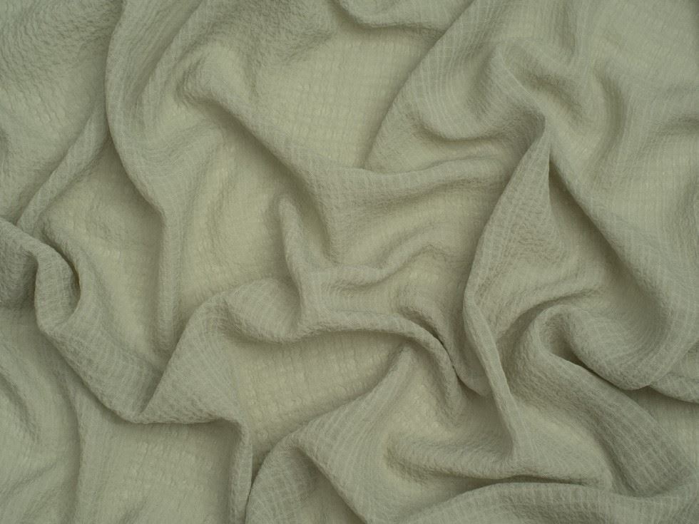 Minerva Core Range Crinkle Texture Seersucker Voile Fabric Mint Green
 