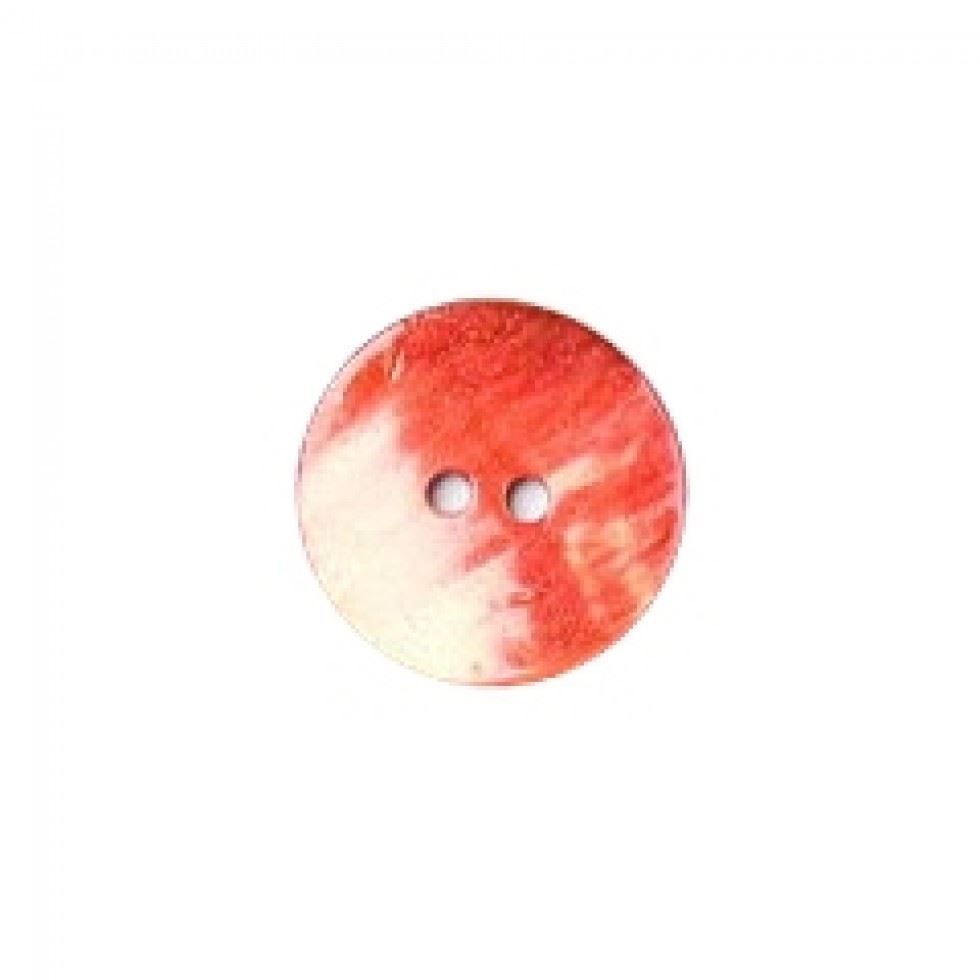 Crendon Round Natural Shell Buttons (Value Pack) Red
 