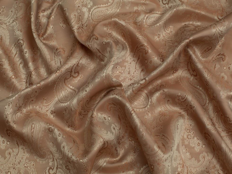 Minerva Core Range Woven Jacquard Lining Fabric Beige
 