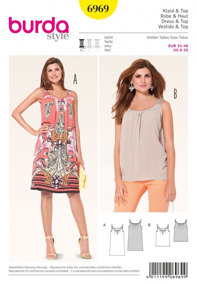 Burda Paper Sewing Pattern 6969
 