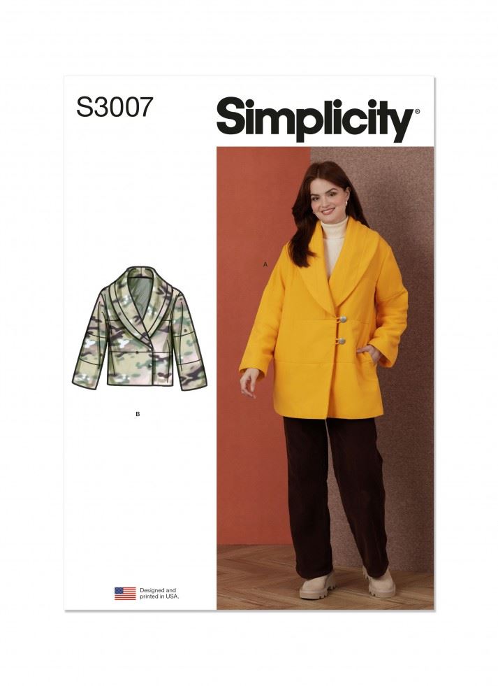 Minerva Sewing Pattern 3007 Simplicity Simplicity-3007-A
