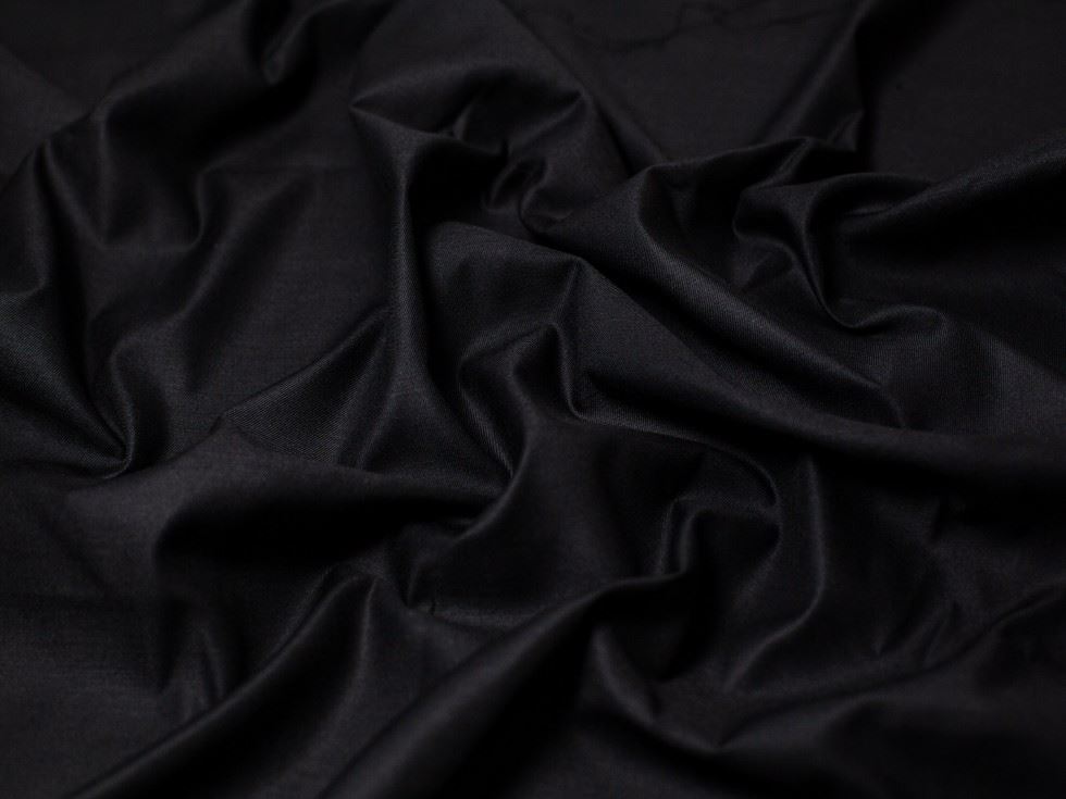 Minerva Core Range Gaberchino Polycotton Twill Fabric Black
 