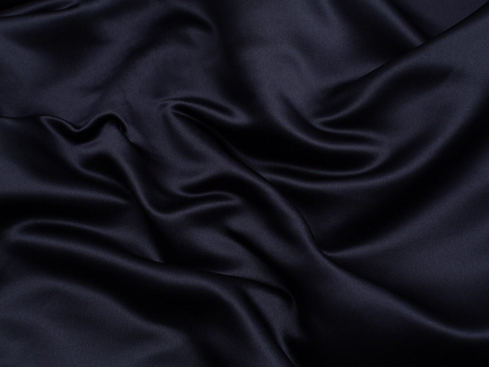 Minerva Core Range Classique Duchess Satin Fabric Navy Blue