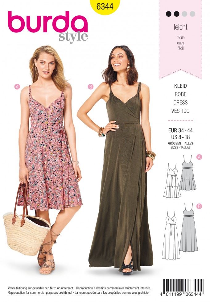 Burda Paper Sewing Pattern 6344
 