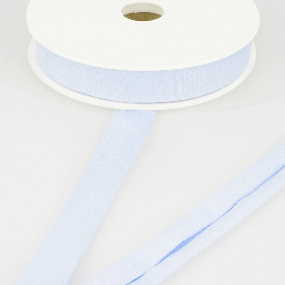 Stephanoise Viscose Jersey Bias Binding Tape Light Blue
 