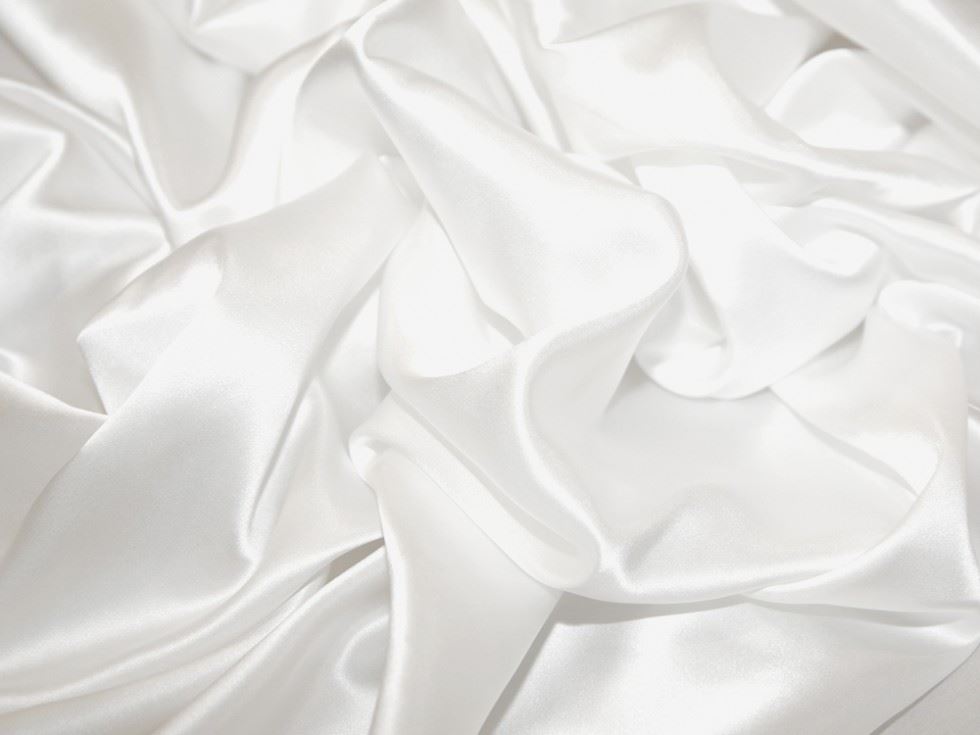Sirene Silk Satin Fabric White
 