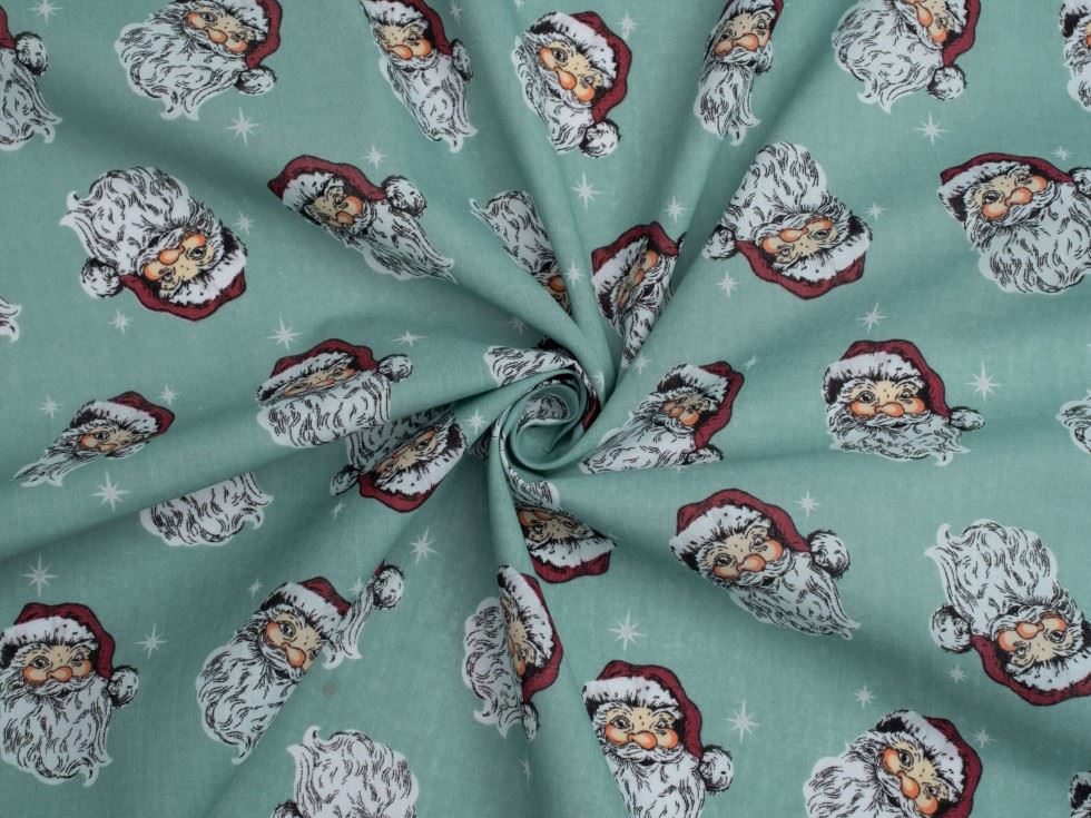 Sky Printed Polycotton Fabric