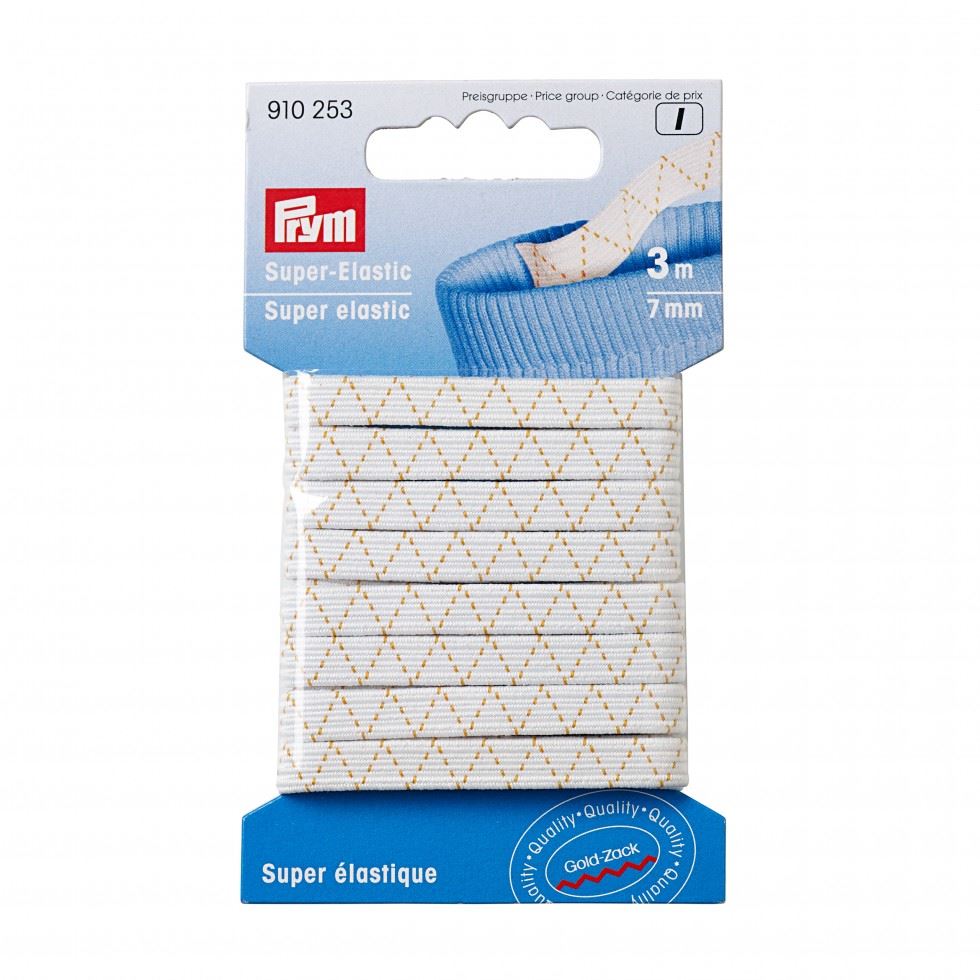 Prym White Super Supple Highly Elastic Tape