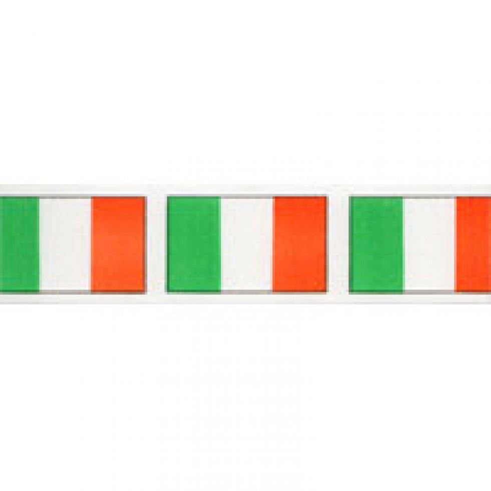 Berisfords 1 Multicoloured Irish Tricolour Ribbon (Value Roll)