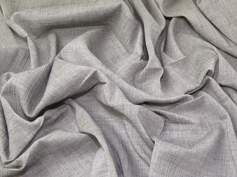 Grey Deadstock Cotton Double Gauze Fabric