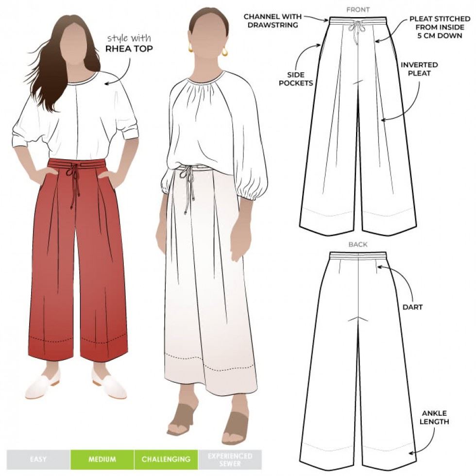 Style Arc Paper Sewing Pattern Milan Pants