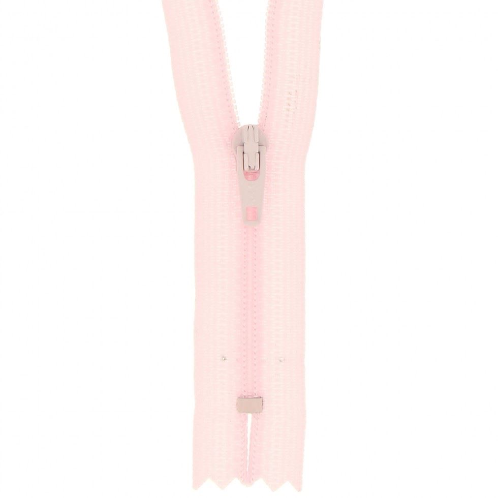 Milward Nylon Dress & Skirt Closed End Zips Light Pink