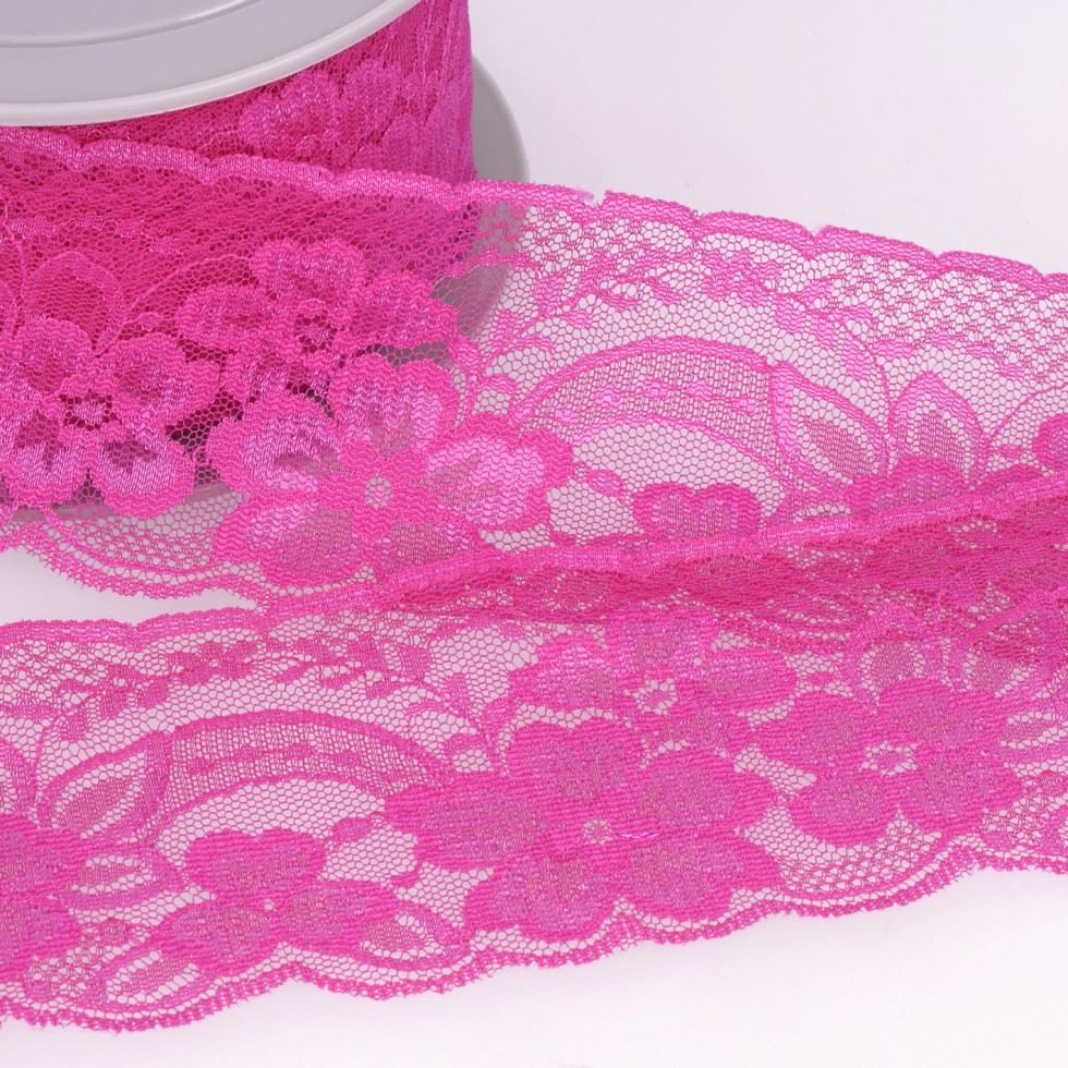 Stephanoise Rachel Lace Trim Raspberry
 