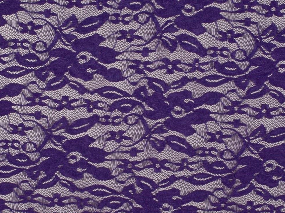Deadstock Fiona Lace Fabric Purple
 