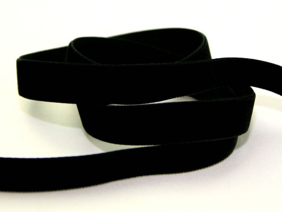 Berisfords Velvet Ribbon Mini Roll 9725 Black
 
