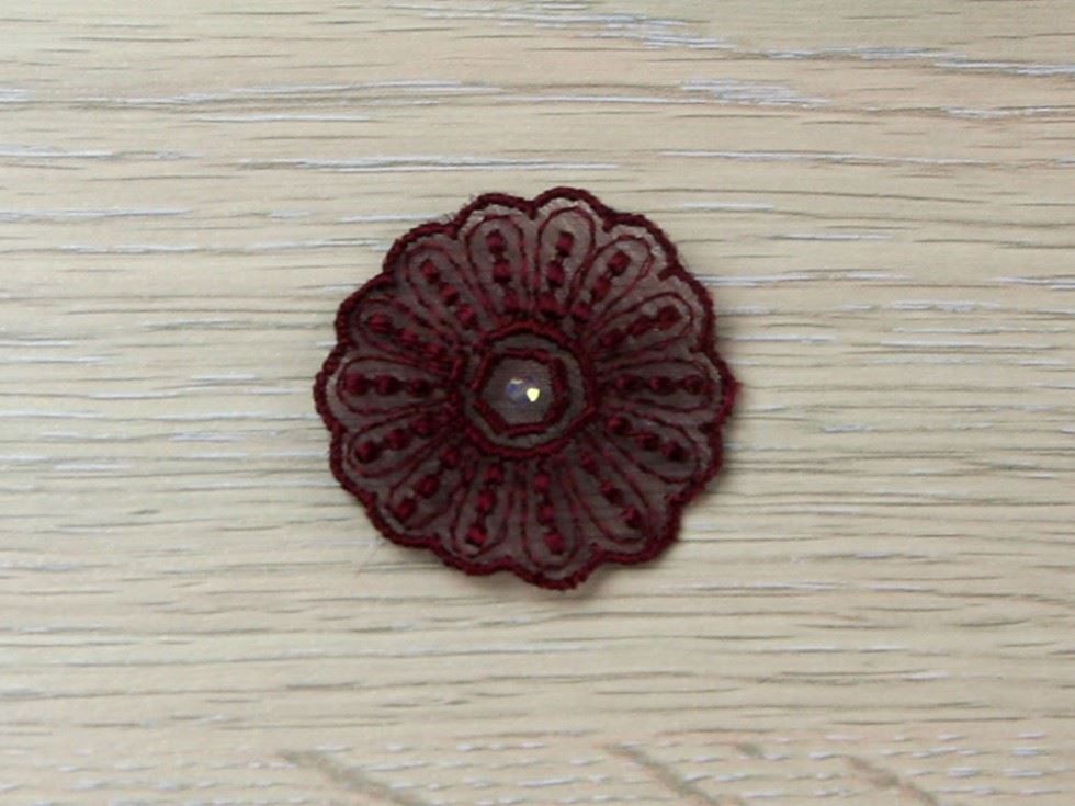 Swarovski Crystal Appliques Burgundy
 