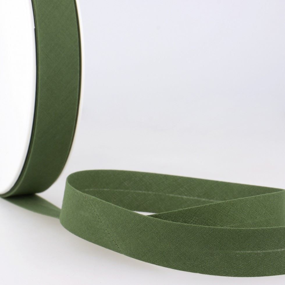 Stephanoise Polycotton Bias Binding Tape Olive