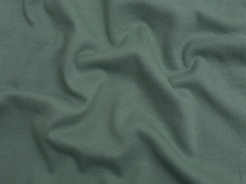 Minerva Core Range Duck Egg Heavy Tubular Ribbing Stretch Knit Fabric