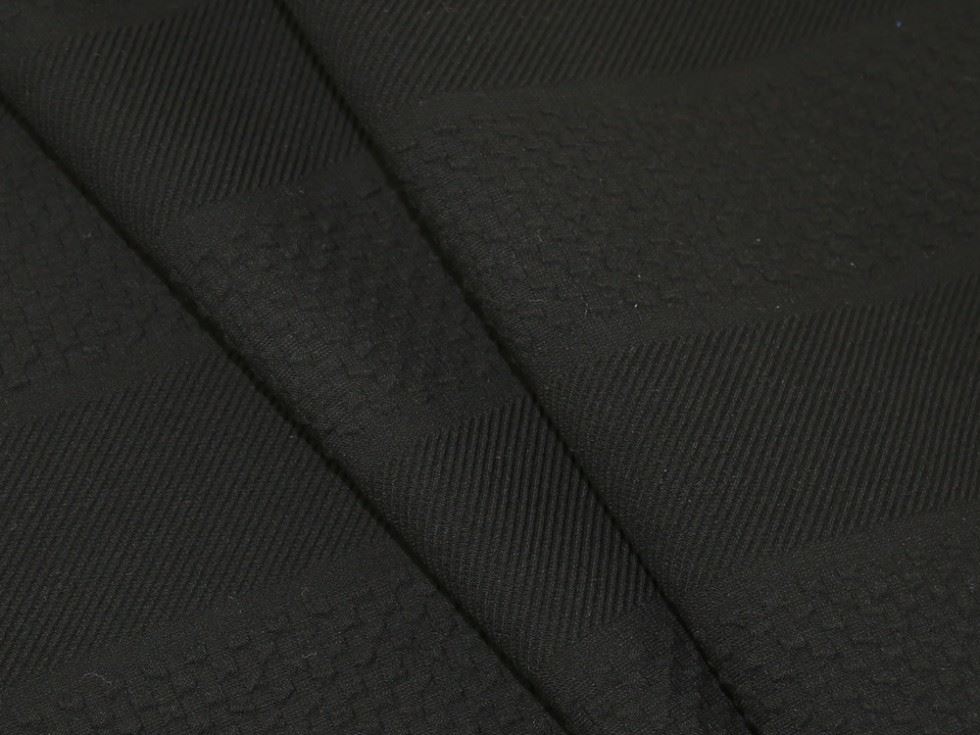Deadstock Textured Suiting Fabric Black
