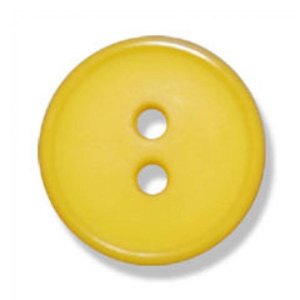 Trimits Yellow Round Plastic Buttons (Value Pack)