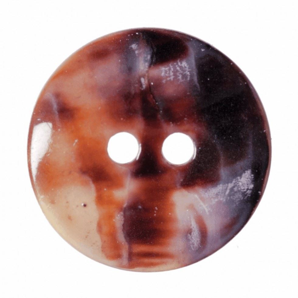 Hemline Bone Round Shell Buttons