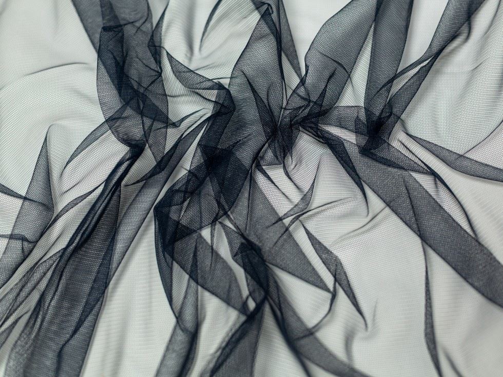 Minerva Core Range Dolce Vita Soft Italian Tulle Fabric Navy Blue
 