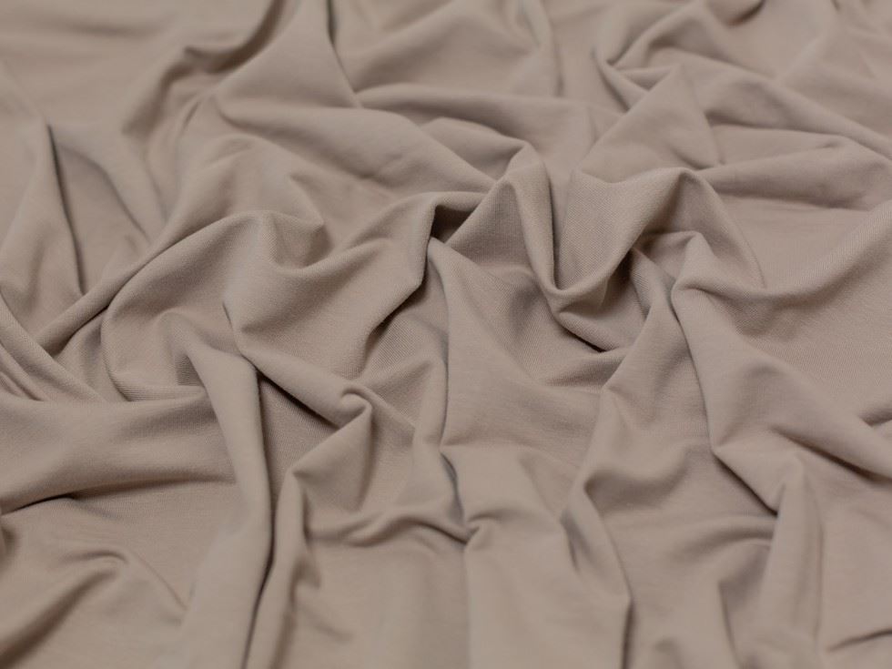 Minerva Core Range Sandstone Medium Loop Back French Terry Stretch Knit Fabric