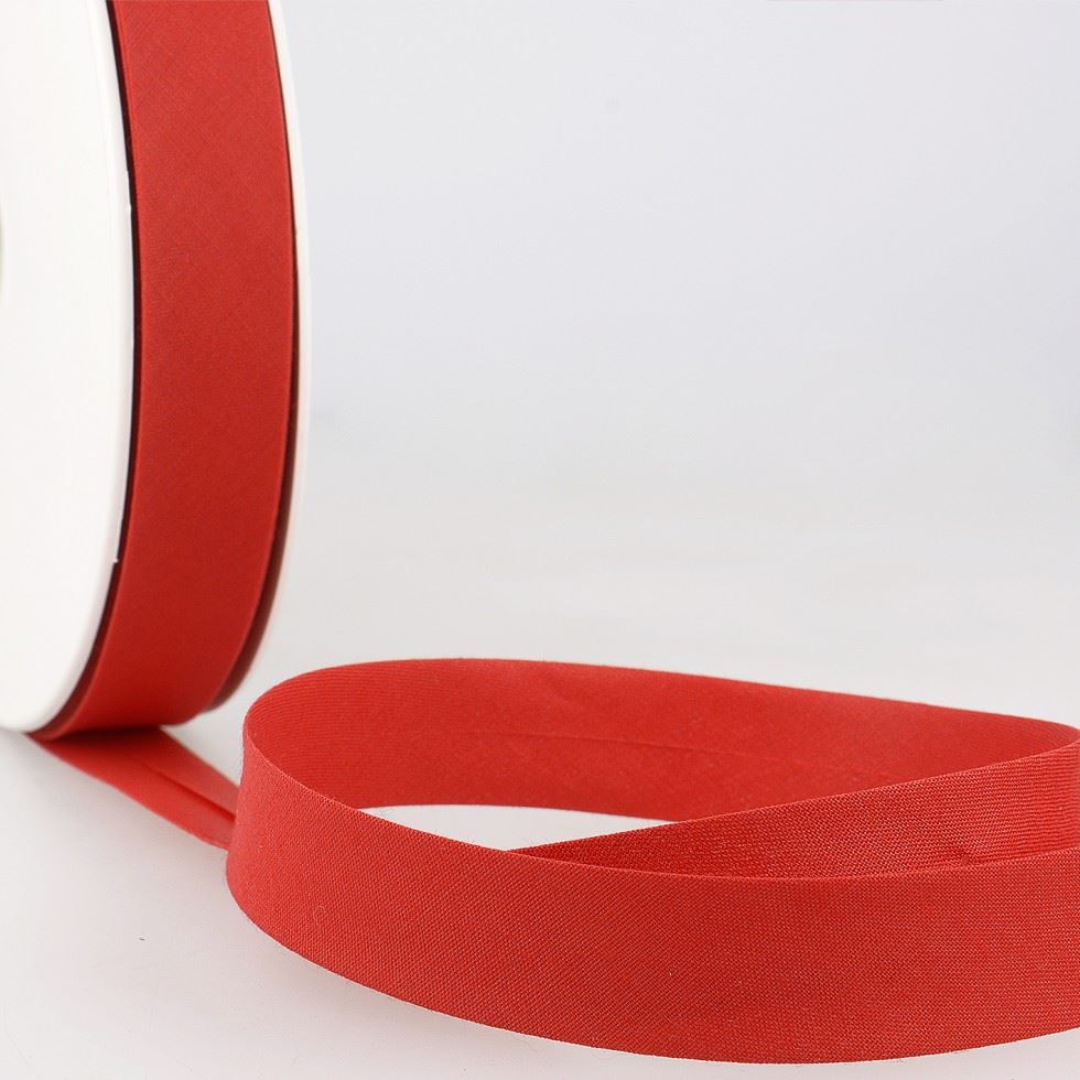 Stephanoise Polycotton Bias Binding Tape Deep Red