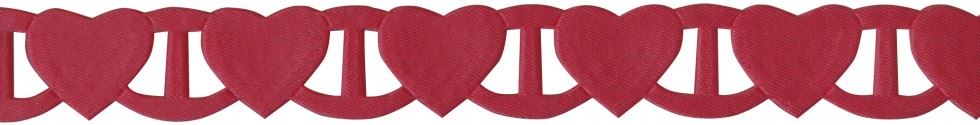 Berisfords Linking Heart Ribbon Red