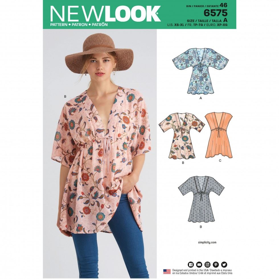 New Look Paper Sewing Pattern 6575
 