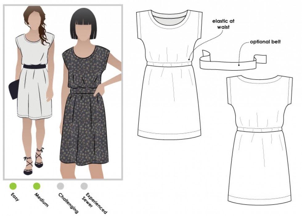 Style Arc Sewing Pattern Olivia Dress