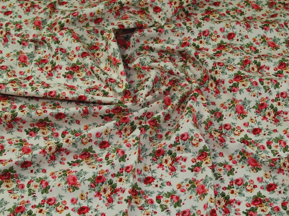 Rose And Hubble Ivory 100% Cotton Poplin Fabric