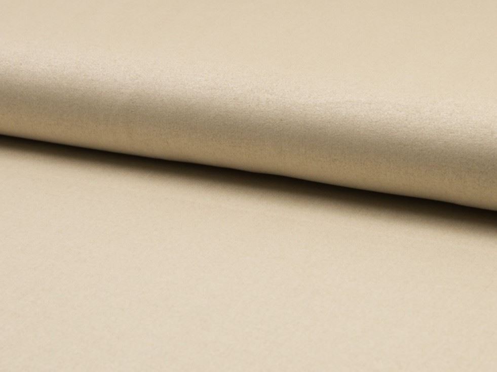 Sand Deadstock Faux Suede Stretch Knit Fabric