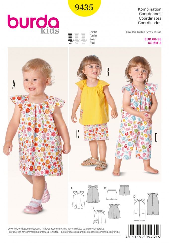 Burda Paper Sewing Pattern 9435
 