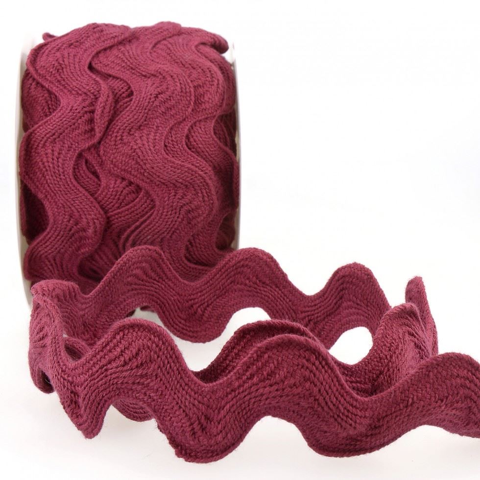 Stephanoise Ric Rac Trim Burgundy