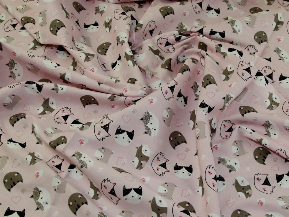 Pale Pink Deadstock 100% Cotton Poplin Fabric