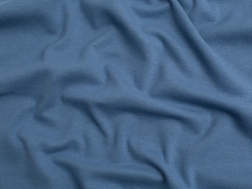 Minerva Core Range Organic Tubular Ribbing Stretch Knit Fabric Cornflower
 