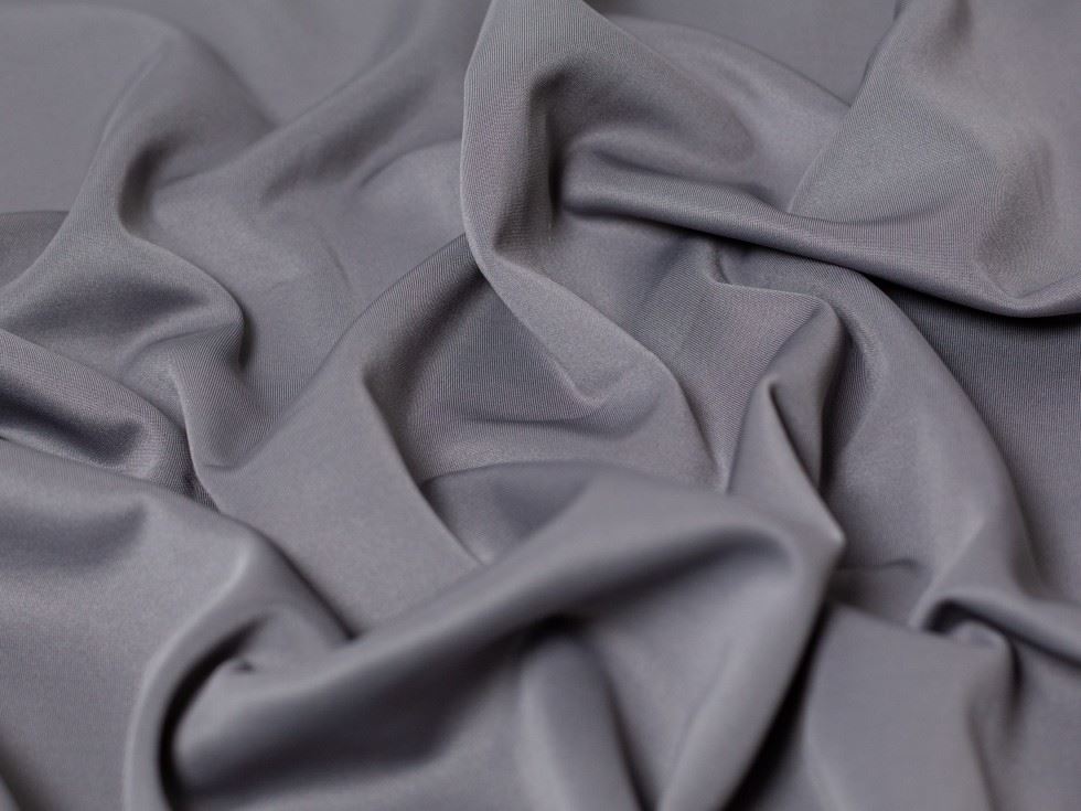 Minerva Core Range Grey Scuba Stretch Knit Fabric