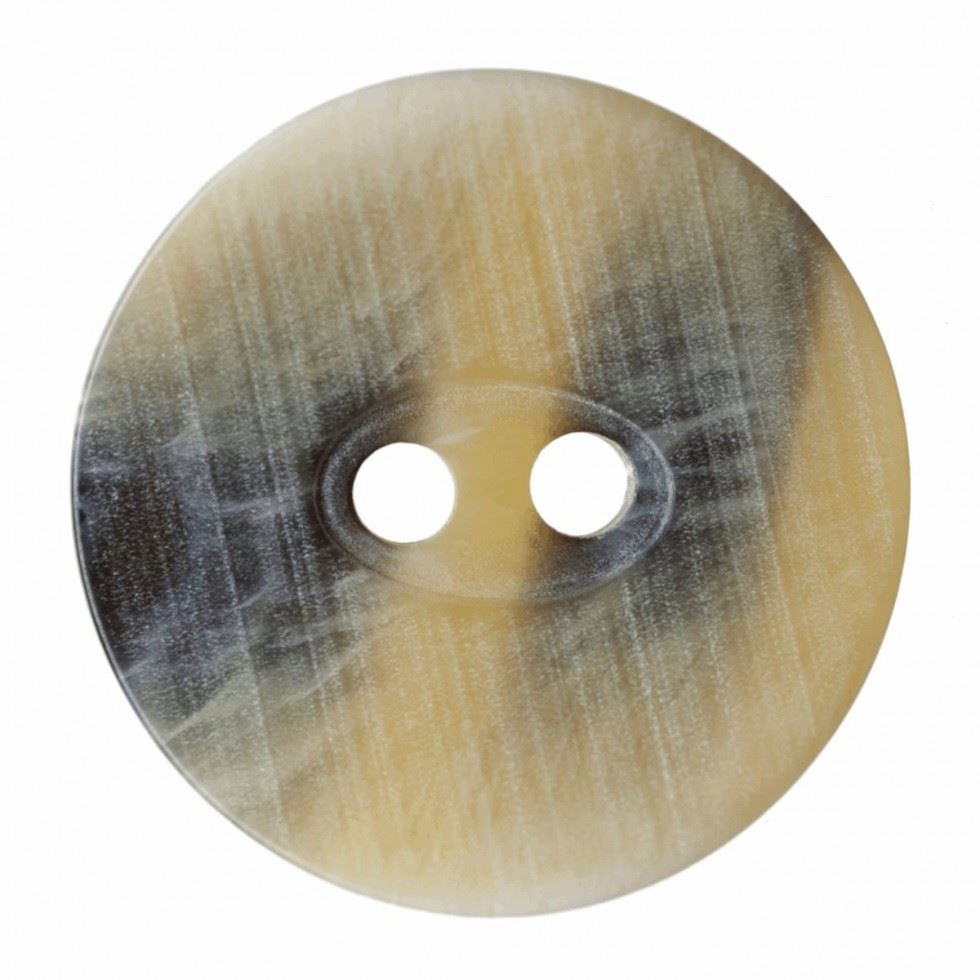 Hemline Yellow Round Stripe Buttons